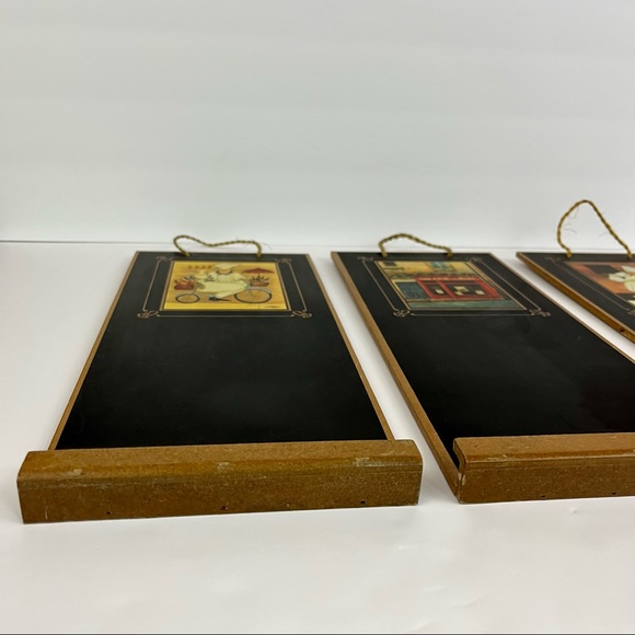 Set of Three Italian Chef Kitchen Hanging Chalk Boards - Picture 8 of 12